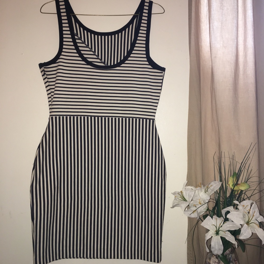 Striped Body Con Dress